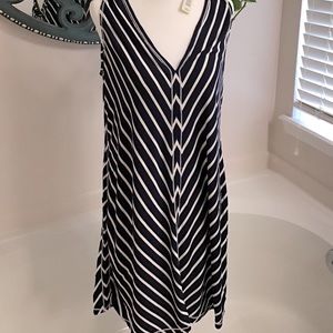 Max Studio striped navy and white maxi. Very soft, airy material.